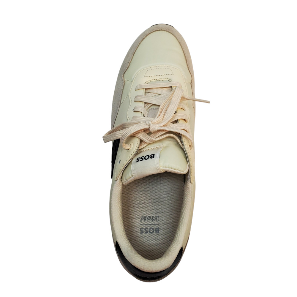 Hugo Boss Mens Shoes Parkour-L Runn Nyb 1  Sneakers Light Beige - Picture 5 of 7